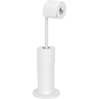 Wenko Stand Toilettenpapierhalter 2in1 Weiß für 4 Ersatzrollen