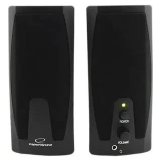 Esperanza GIOCOSO Multimedia Stereo PC Lautsprecher Computer Boxen mit AUX-Eingang und Lautstärkenregulierung