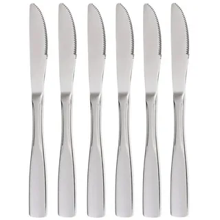 GRÄWE Dessertmesser GRÄWE Vorspeise- Dessertmesser 6 STÜCK, Besteckserie SPATEN silberfarben