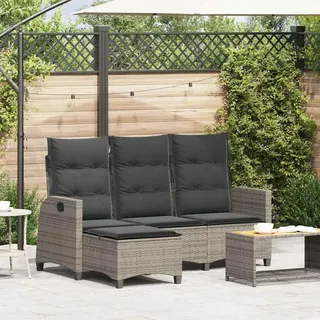 Festnight Ecklounge Verstellbar Lehne Balkon Lounge Klein L Form Balkonmöbel Kleiner Balkon Sofa 3 Sitzer Sitzgruppe Gartenlounge Set Rattan Lounge Möbel Outdoor Balkonsofa Hochlehner