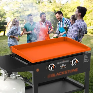 Verbesserte Grillmattenabdeckung Buddy Grill 71.1 cm Silikonmattenabdeckung, vollständig umlaufende Silikon-Grillmatte Design für Blackstone 71.1 cm Grill, Insekten, Schmutz und Rost