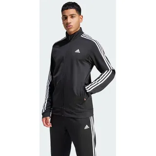 adidas Herren Essentials Warm-Up 3-Stripes Track Jacket, Black / White, S