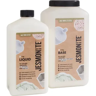 jesmonite AC 100 Duoset 500 ml Liquid + 1,25 kg Base, - Weiß