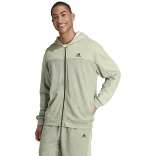 adidas Performance Trainingsjacke Kapuzenjacke Melange Full Zip Hoodie (Terry Hoodie Baumwolle) S (44/46)