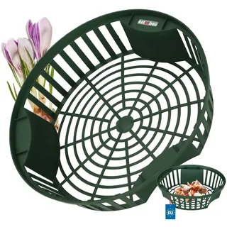 KOTARBAU® Pflanzschale - Blumenzwiebeln Pflanzkorb - Korb zum Pflanzen von Tulpenzwiebeln – ⌀ 265 mm – Korb zum Anbau von Zwiebelgewächsen – für Tulpen