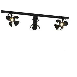 QAZQA Schienensystem Mit 3 Spots Schwarz - Film