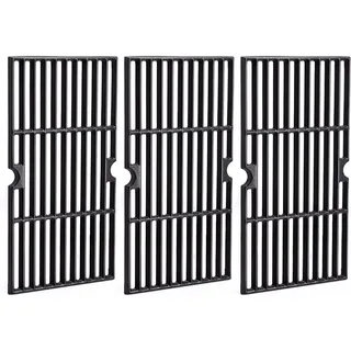Vnierxful Gusseisen Grillrost für Enders Boston 3, Enders Monroe Pro 3, Charbroil, Barbecook Siesta 310, Landmann Triton 3 & 4, Profi Cook PC-GG 1058/1059, 43 x 63cm Grillrost Ersatzteil, 3 Stück