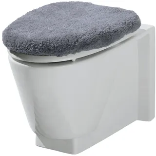 Erwin Müller WC-Deckelbezug WC-Deckelbezug "Wellness", Höhe 27 mm, mit Schnürung:, Uni grau