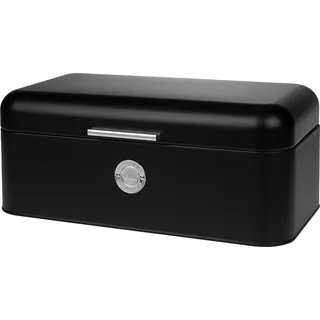 fs-star Brotkasten mattschwarz Metall B/H/L: ca. 22x16x42 cm - Mattschwarz