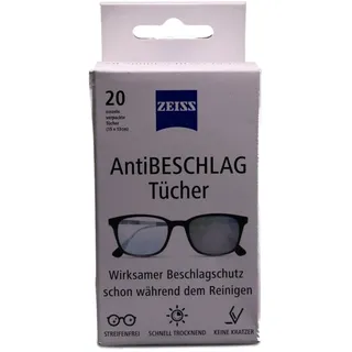 ZEISS Brillenetui Antibeschlag Tücher 20 Stück von Zeiss