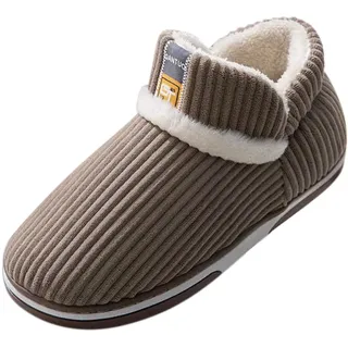 Generisch Gefütterte Pantoletten Herren Hausschuhe Slipper Schlappen Winter Warm Männer Warme Hausschuhe Zuhause Warme Baumwollhausschuhe Winterhausbaumwollhausschuhe Mode Niedlich Bedruckte - 44 EU