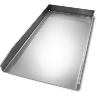 Plancha Edelstahl Grillplatte | passend für Rösle Vario - 44,5x23,5cm | 4mm Massiv