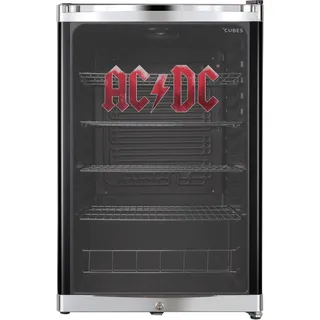 CUBES HC 203 E AC/DC Getränkekühlschrank (115 l, 845 mm hoch, Schwarz/Rot)