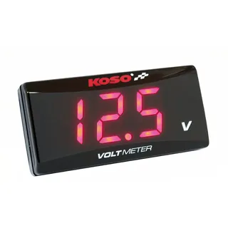 Koso Voltmeter Koso Super Slim Style 8-18 Volt rot