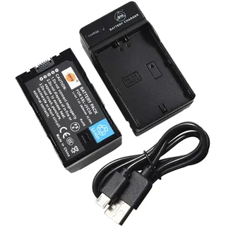 DSTE SSL-JVC50 Li-Ionen Batterie und Micro USB Ladegerät Anzug kompatibel mit JVC HM600 HM650 GY-LS300 SLR Kamera