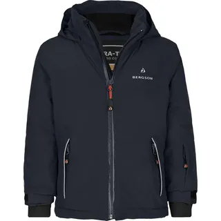 Bergson Winterjacke FRODO Kinder Skijacke, perfekt für kleine Wintersportler!, Normalgrößen, Na blau 86