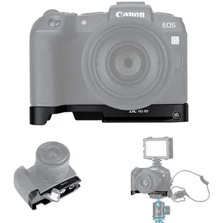 JJC Metallhandgriff für Canon EOS R8 EOS RP Kamera, Arca-Type Schnellwechselplatte, Ersetzt Canon EG-E1 Handgriff, Schwarz