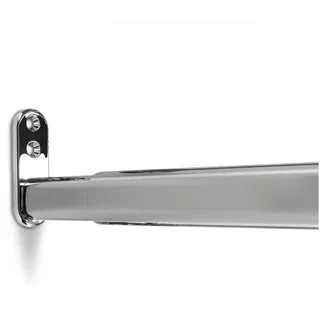 SOTech Garderobenstange Verstellbar Oval 40 - 60 cm Grau