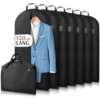 Bruce. Bruce.® 7x Kleidersack Kurz 120x60 cm – Hochwertige Kleiderhülle für Anzug, Blazer, Kostüm & Kleid – 120 GSM Materialstärke – Anzugtasche für Reisen & Aufbewahrung - Kleidersäcke herren