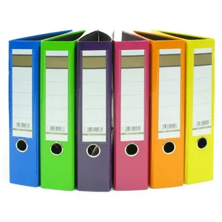 Livepac-Office 6x Aktenordner/DIN A4 / 75mm breit / 6 Farben