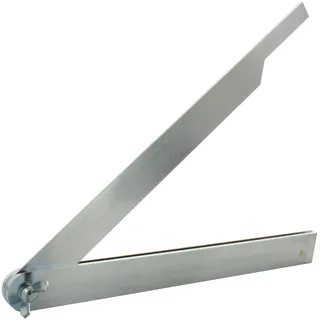 hedue® Stahlschmiege T740 - Winkelschmiege aus rostfreiem Stahl, Schmiege Winkelmesser 40 cm