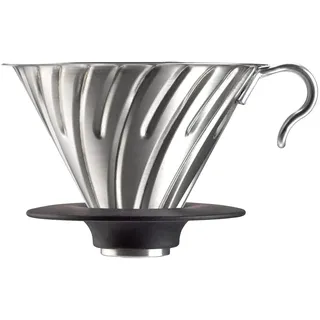 Hario V60 Metall-Kaffeetropfer Silber