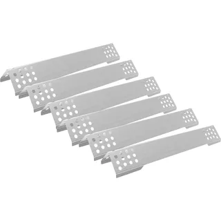 40.2CM Edelstahl Brennerabdeckung Gasgrill für Rösle Videro G2 G3 G4 G6 Series, Flammenverteiler für Rösle Videro G6, G6-S, G6-S Nero, G6-S Vario+, G6-S Nero Vario+ und Sansibar Serie, 6 Stück