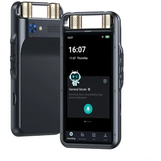 Digitales Diktiergerät, KI-Recorder für Voice-to-Text Transkription134 Sprachtranskription für ChatGPT-Zusammenfassung für Meeting-Interview