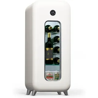 Klarstein Freistehender Weinkühlschrank 1 Zone, Getränkekühlschrank Klein, Kleiner Weinschrank, Wein-kühlschrank Klein Mit Glastür, Indoor/outdoor Flaschenkühlschrank, Wine Fridge, 15 Flaschen