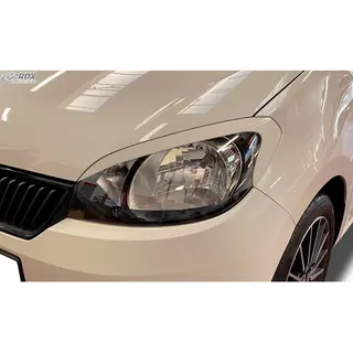 RDX Racedesign Scheinwerferblenden kompatibel mit Skoda Citigo 2011- (ABS),