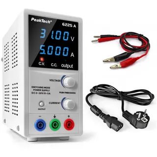 Peaktech 6225 A Labornetzgerät, 0 - 30 V, 0 - 5 A, stabilisiert