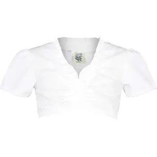 Isar-Trachten Dirndlbluse für Teenies und Kinder Weiss, Gr. 176 - 176