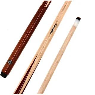 BILMAG 2X Billard Pool Queue Cue Kö Excalibur einteilig, Ahornholz, Braun, 102cm - 145cm, 12mm Schraubleder (102cm)