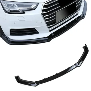 JOM Frontspoiler Frontspoilerlippe Frontflap Spoiler Splitter schwarz glänzend +ABE+ für Audi A4 B9 (Typ 8W) 15-19