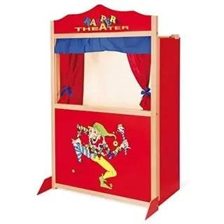 Nemmer Holzspielwaren Kasperletheater aus Holz, rot