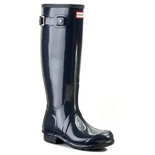 Hunter Original Tall Gloss Gummistiefel - Navy Blue - EU 36