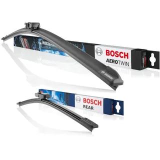 Bosch Scheibenwischer Heckwischer Vorne + Hinten, Aerotwin A862S + Aerotwin A331H, Wischer Scheibenwischerblätter Set für Frontscheibe und Heckscheibe, Passend für - SKODA KODIAQ (NS7, NV7, NS6)
