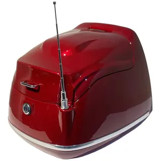 Alpha Motors Topcase Retro Roller-Zubehör weinrot