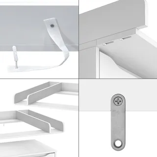 Vicco Wickelaufsatz Wicko, Weiß, 80 x 76 cm mit Teilung