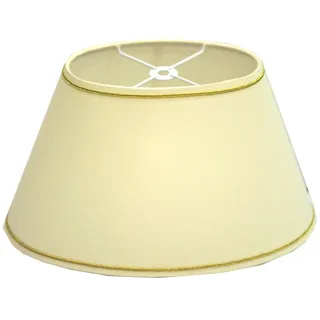 Dirk Davids Leuchten GmbH Lampenschirm Oval Creme Gold Soutache 25-15-16