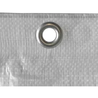 Boni-Shop® Gerüstplane 2,60x20m, 150 g/m2, Bauplane, Abdeckplane, Weiß