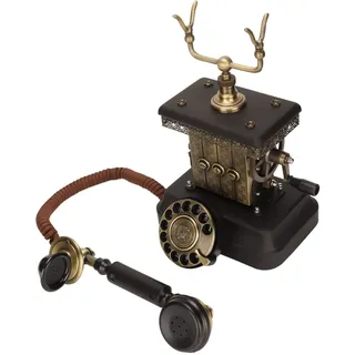 Retro-Telefon, Antikes Telefon, Klassisches Schnurgebundenes Telefon, Altes Telefon, Europäisches Vintage-Telefon, Wählscheibe, mit Wahlwiederholungstaste, Große Taste, für