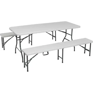 obi group sourcing gmbh Bierzeltgarnitur Taloga 3-teilig aus Kunststoff