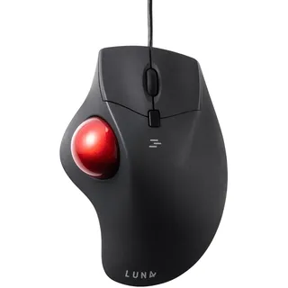 SANWA Trackball Maus mit Kabel, Leise Klik Programmierbar Taste, 600/800/1200/1600 DPI, Kabelgebundene ergonomische TrackBall, Kompatibel mit Winows, Mac, PC, Schwarz, GMATB39