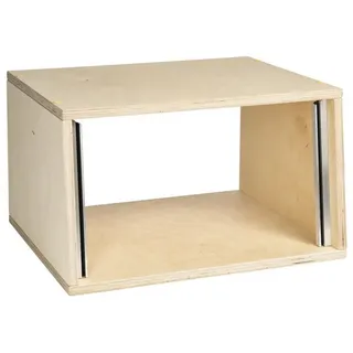 MUSIC STORE Musikinstrumentenständer, (Studiorack 6HE Birke MP Bausatz Natur 7° Schräg Studio Rack, Studiomöbel, Studio Racks), Studiorack, 6HE Birke MP Bausatz, Studio Rack