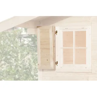 Weka Fensterladen 2-teilig Fenstergröße 69 cm x 79 cm einseitig