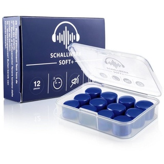 Schallwerk Gehörschutzstöpsel SCHALLWERK ® Soft+, 12 Silikon Ohrenstöpsel – optimale Unterstützung