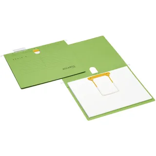 Atlanta Hängehefter Serie E Karton grün DIN A4 1x kaufmännische Heftung, 5 St.