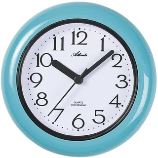 Badezimmeruhr zum Hängen oder Stellen Wasserdicht Quarz Analog - 454/6 (Türkis)