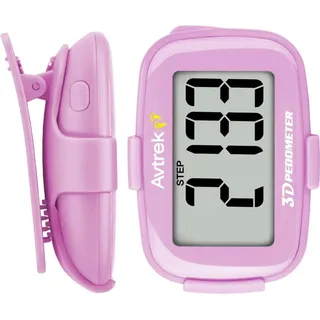 3D Schrittzähler Mini-Fitness-Tracker ohne App, präzise, langlebig, pink, für...